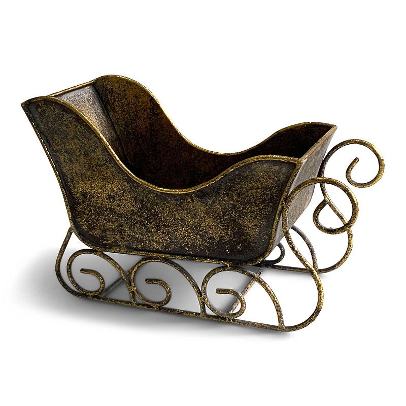 Trineo doméstico de metal de 30x12x20 cm