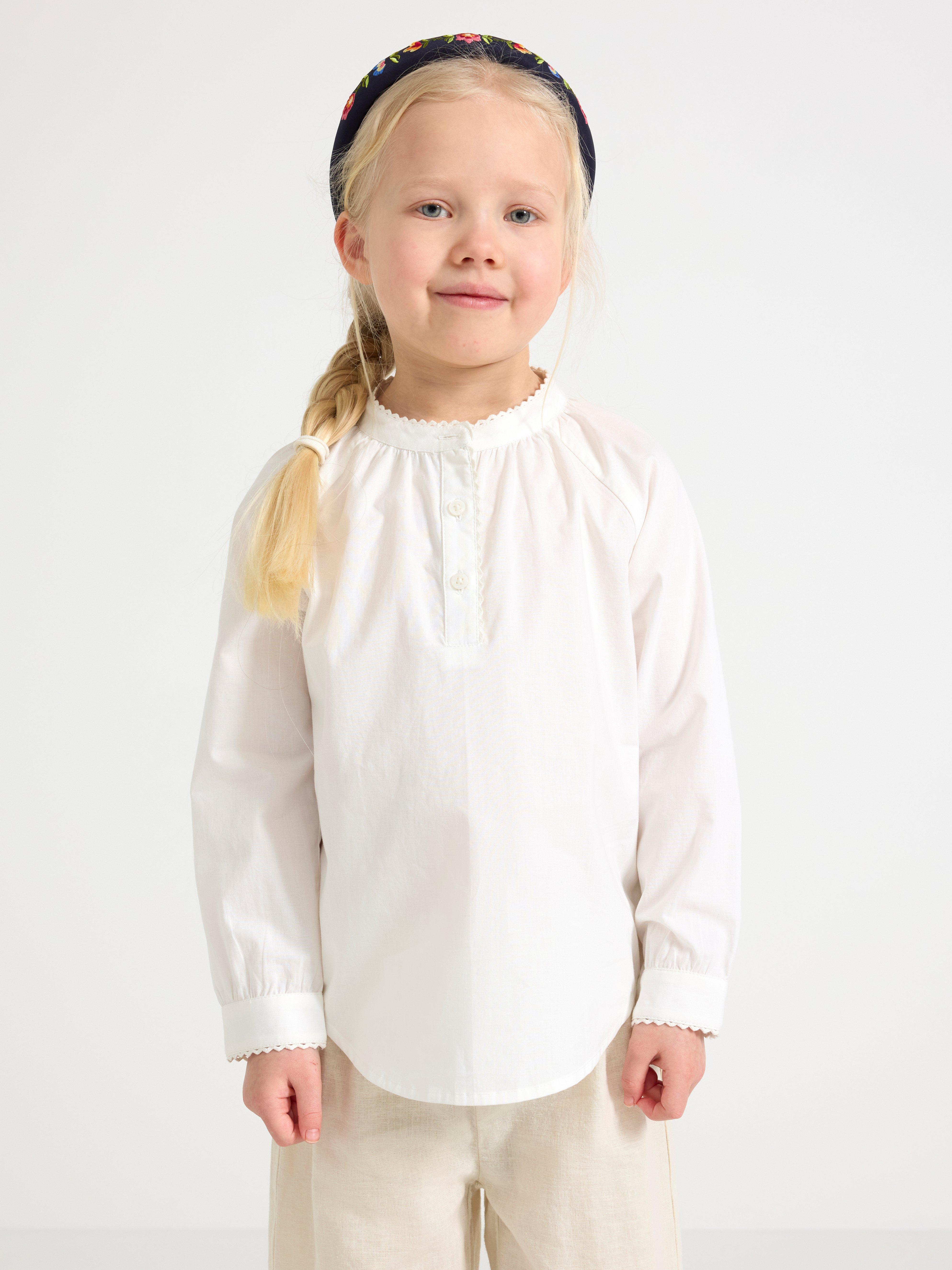 Bomullsblus White