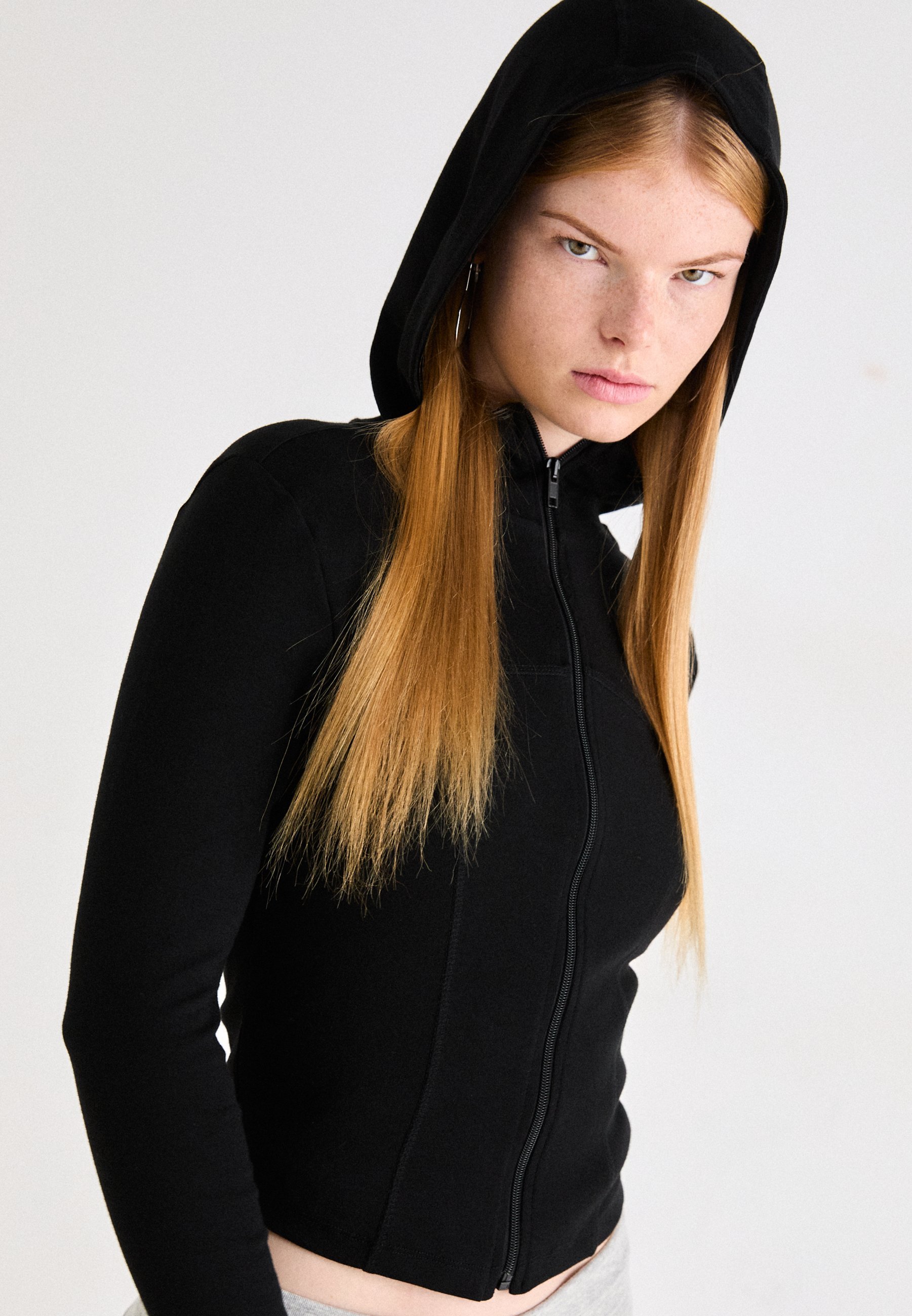 Gina Tricot Zip Hoodie Jas - Trainingsjas - zwart
