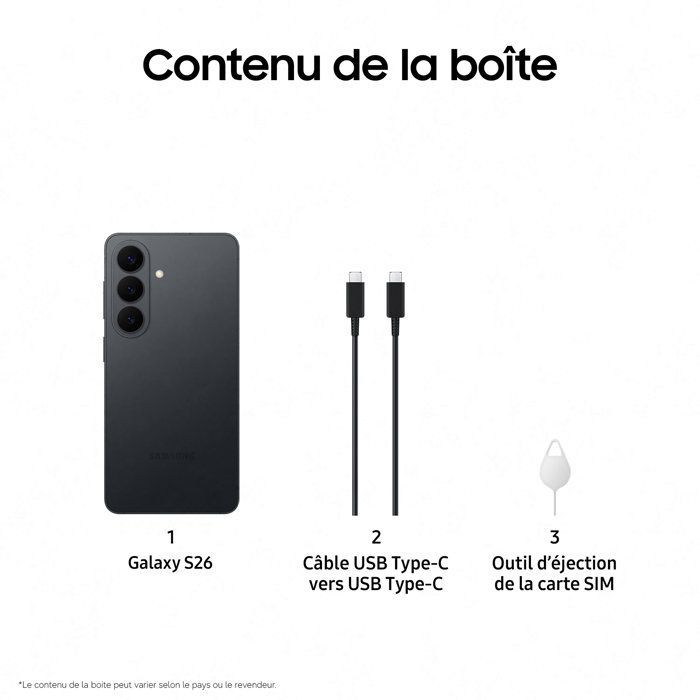Smartphone Samsung Galaxy S26 AI 512 GB Preto