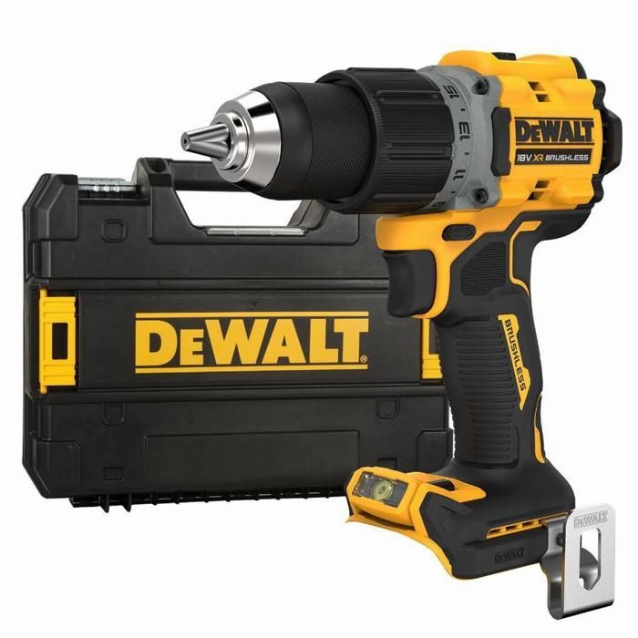 Taladro atornillador XR sin escobillas de 18 V (sin batería ni cargador) + maletín T-STAK - DEWALT - DCD800NT-XJ