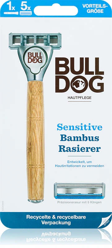 Bulldog Sensitive bambusa skuveklis + rezerves galviņas