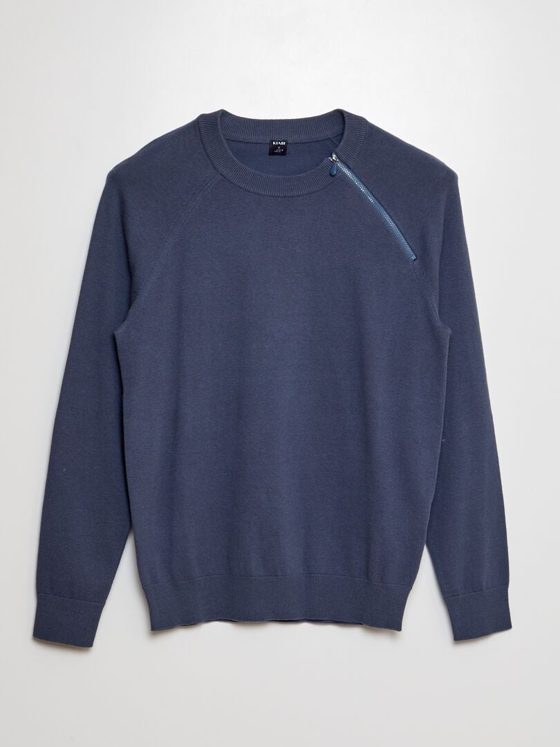 Bluza dzianinowa - So Easy - NIEBIESKA