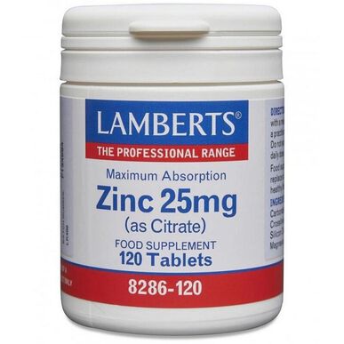 Lamberts Zinc 25 mg 120 tablet 120 tablet