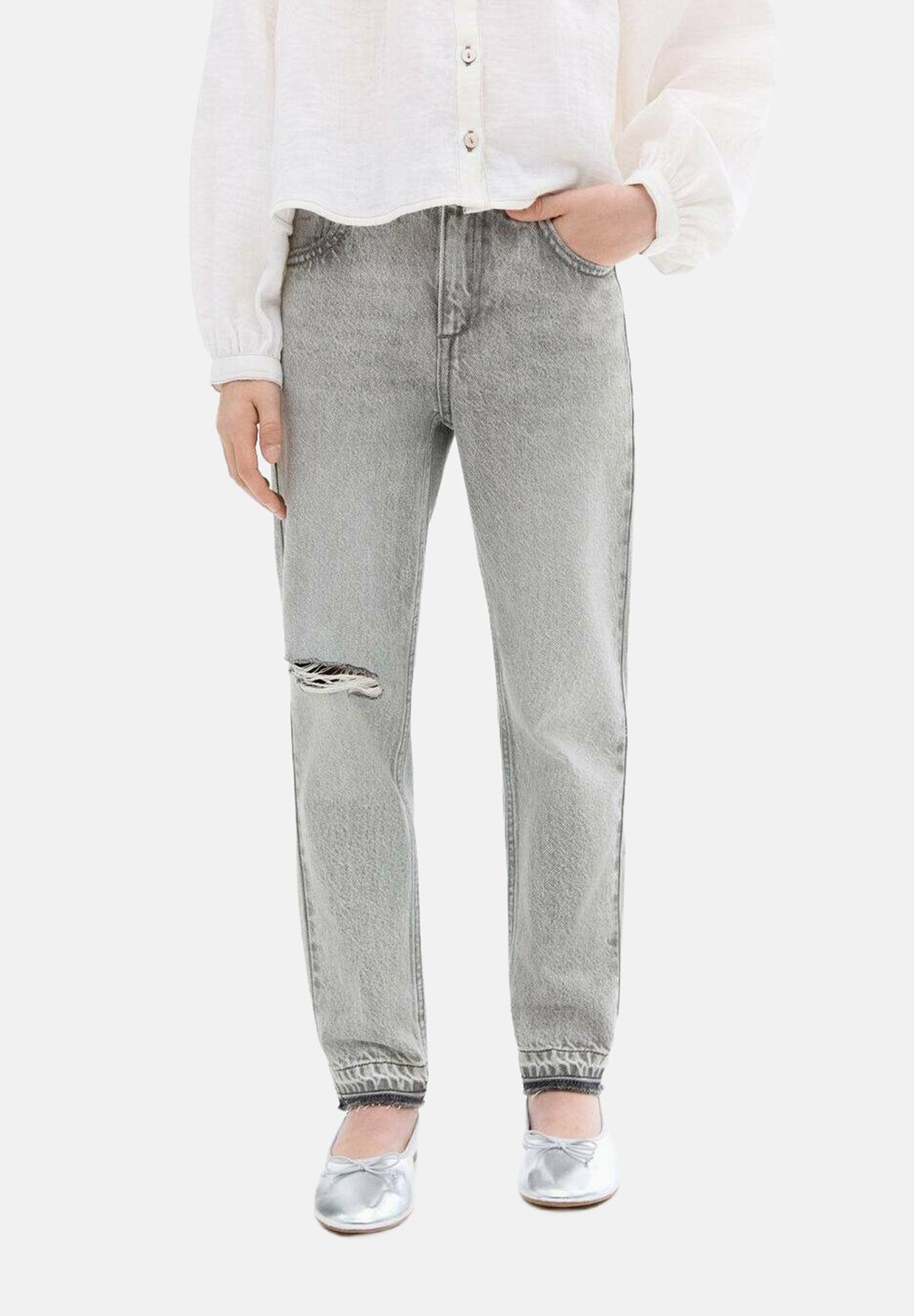 Mango Kids KID TEEN DECORATIVE RIPS - Kitsad teksad - hall denim