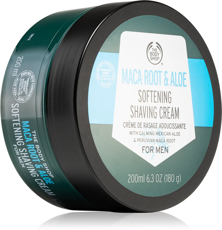 Krém na holenie The Body Shop Maca Root & Aloe
