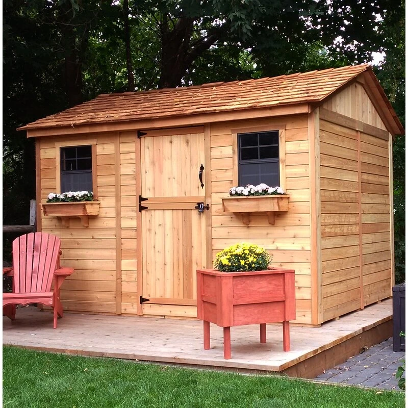 Cabana 12 ft. B x 8 ft. D Houten opbergloods
