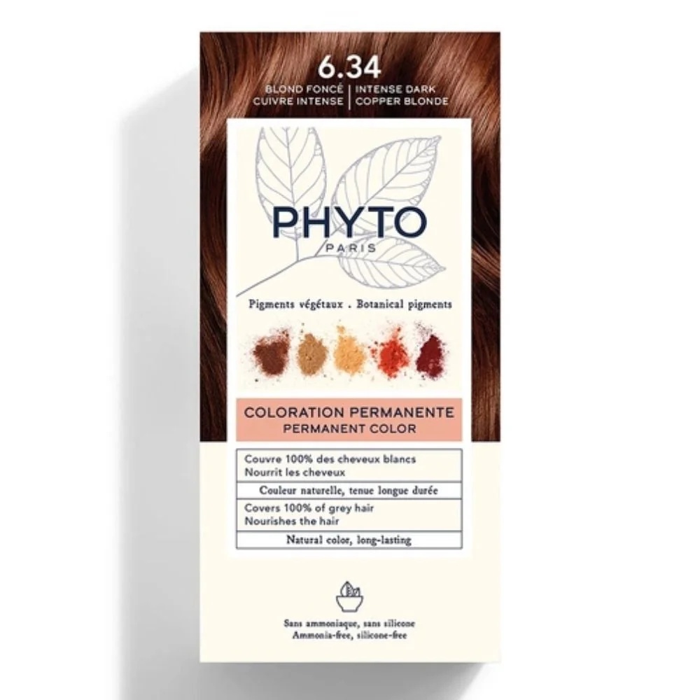 PHYTO Phytocolor Kleurkit 6.34 Donker koperblond Permanente Kleur