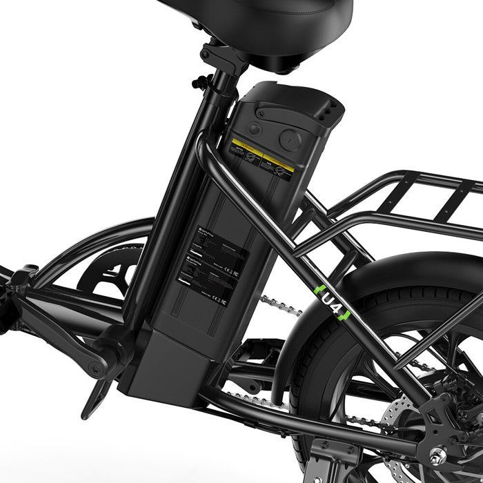 Vélo électrique iscooter U4 16 pouces 250W, batterie 36V 10.4Ah, vitesse maximale 25 km/h, pliable.