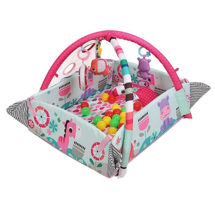 Tappeto gioco per neonati - Area giochi per bambini di età superiore a tre mesi - Rosa