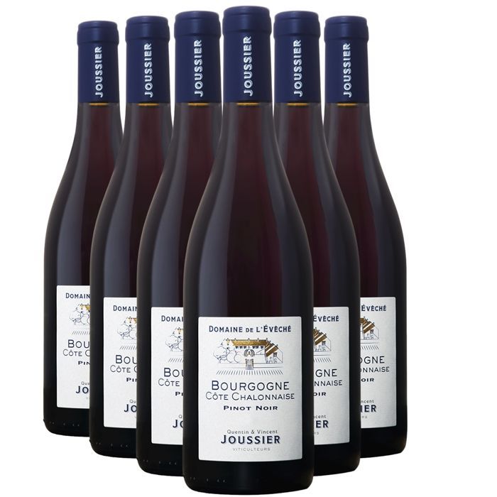 Domaine de l'Évêché Bourgogne Côte Chalonnaise Pinot Noir 2023 - Vin Rouge de Bourgogne (6x75cl)