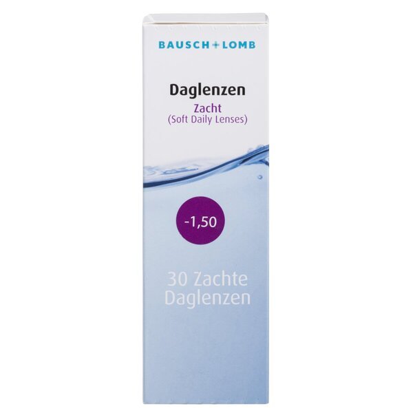 Bausch + Lomb -1.50 meka dnevna kontaktna sočiva<br>Medicinski proizvod - 30 komada