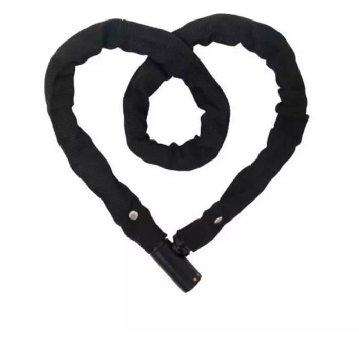 Candado para bicicleta, para bicicleta, scooter/motocicleta/cadena antirrobo (88 cm) Cadena antirrobo de acero para puerta/valla