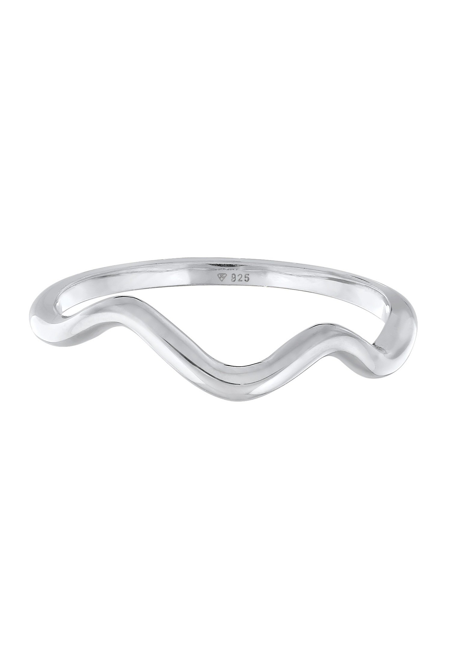 Elli Femmes Vagues Minimaliste Géo Tendance en Argent Sterling 925