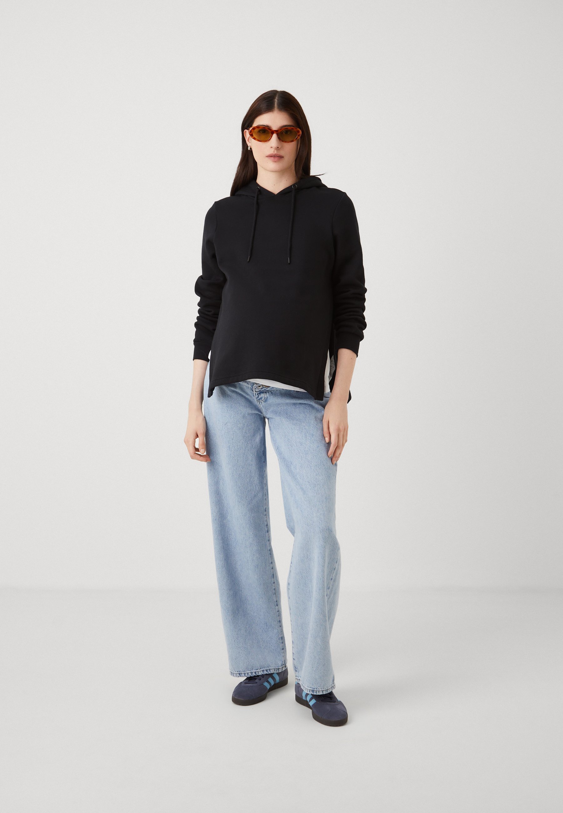 Sweat à capuche Anna Field MAMA - noir