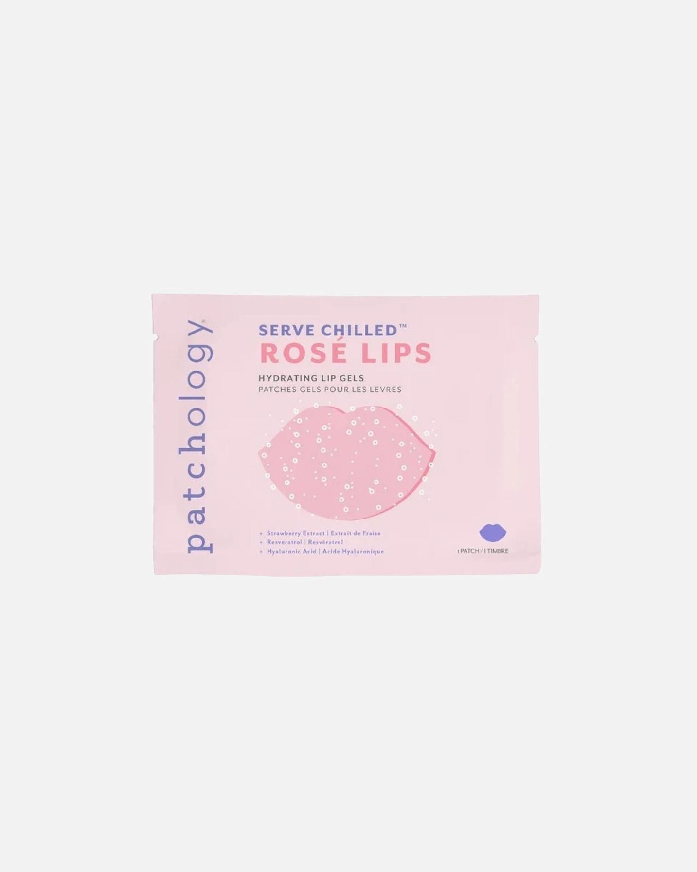 Patchology Serve Chilled Rose Lips mitrinošs lūpu gels - 1 gab.
