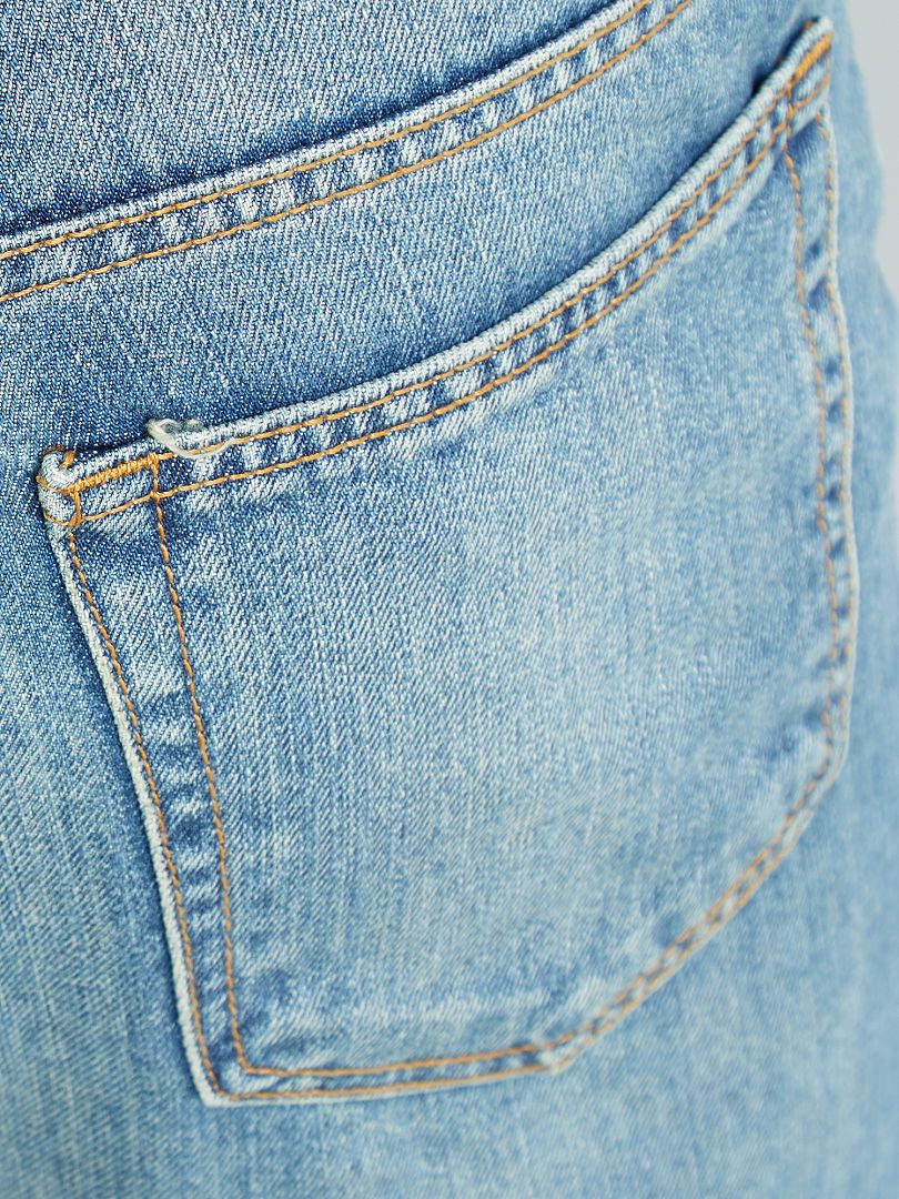 Calça jeans de corte regular - tamanho 32 - cor pedra