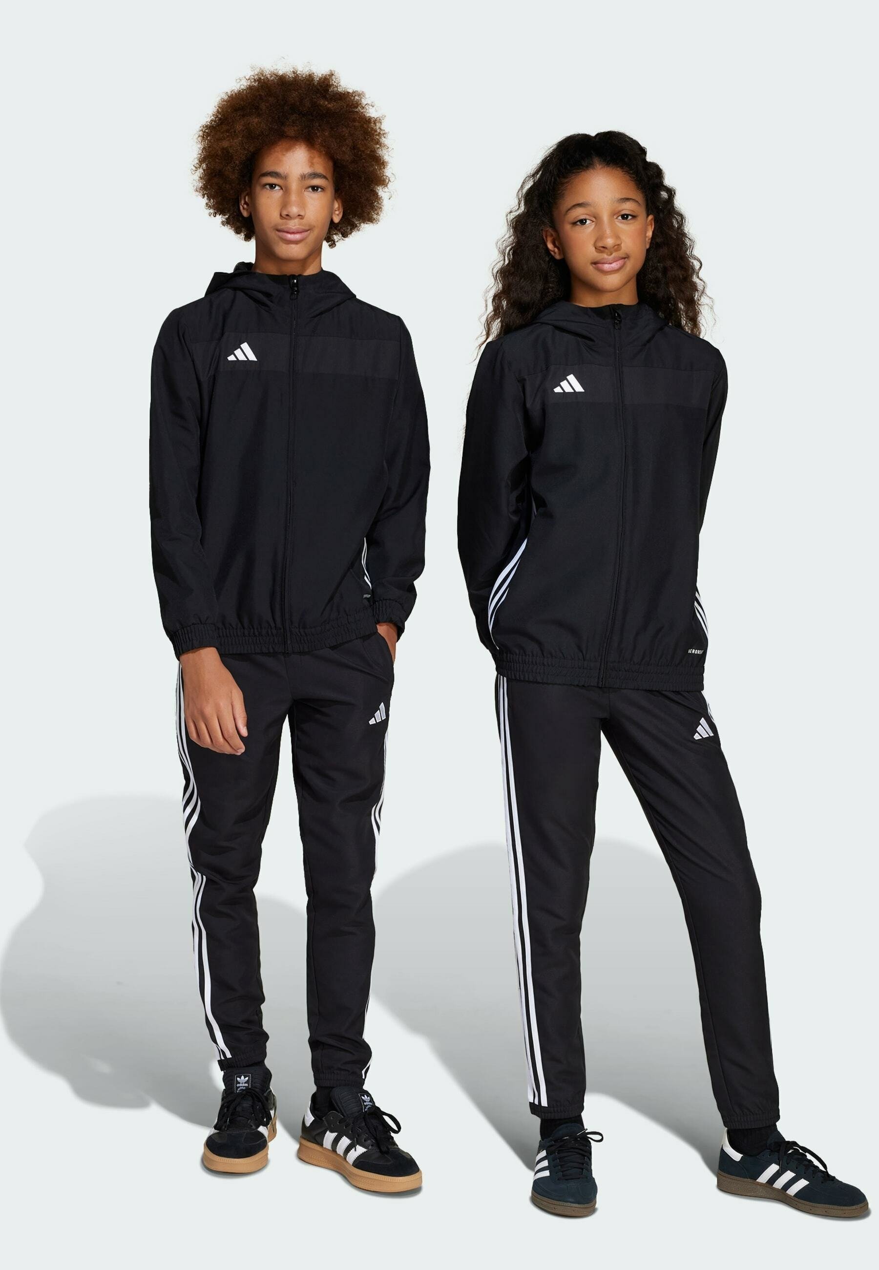 adidas Performance TIRO 25 ESSENTIALS WOVEN KIDS - Trainingsbroek - zwart wit