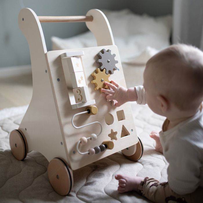 Chariot d'activité - JABADABADO - Crème - Bois - 12 mois - Mixte