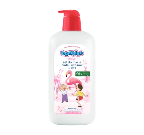 Bambino Dzieciaki Bolek i Lolek żel do mycia ciała i włosów 2w1 Flaming 1000 ml