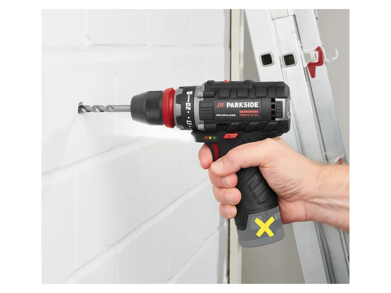 PARKSIDE PERFORMANCE® Akkuporakone/ruuvinväännin PBSPA 12 D4, 12 V