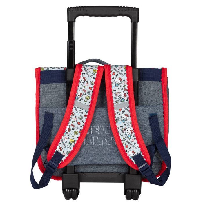 Cartable à Roulettes HELLO KITTY Kiss Kiss 38 CM - Haut de gamme