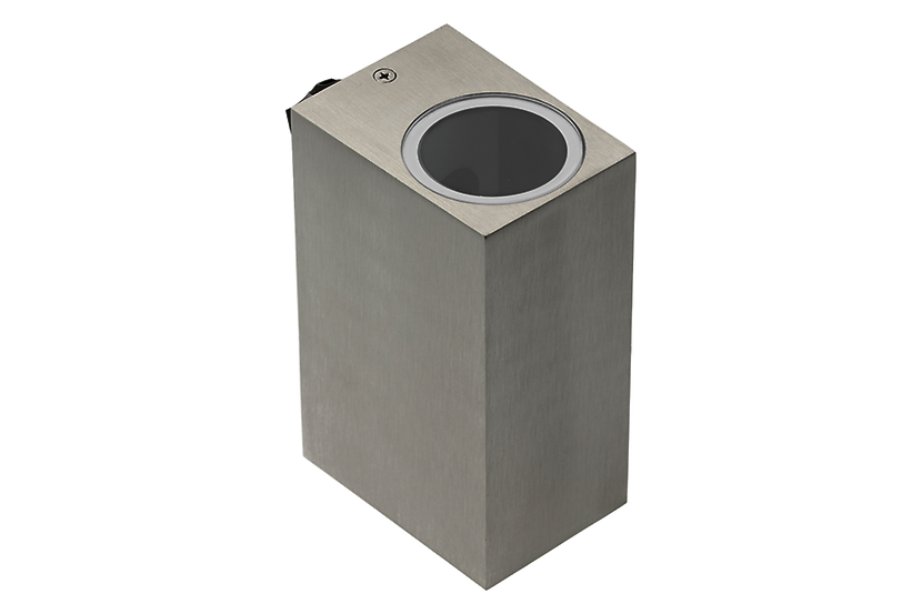 Kinkiet zewnętrzny Tiago 2-punktowy aluminiowy srebrny