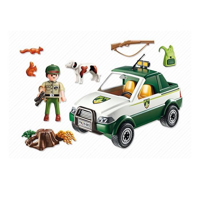 PLAYMOBIL - Garde forestier avec pick-up - Country - La Maison Forestière - Mixte - 4 ans