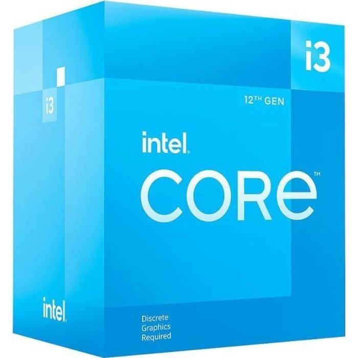 Processore - INTEL - Core i3-12100F - 12 MB di cache, fino a 4,30 GHz (BX8071512100F)
