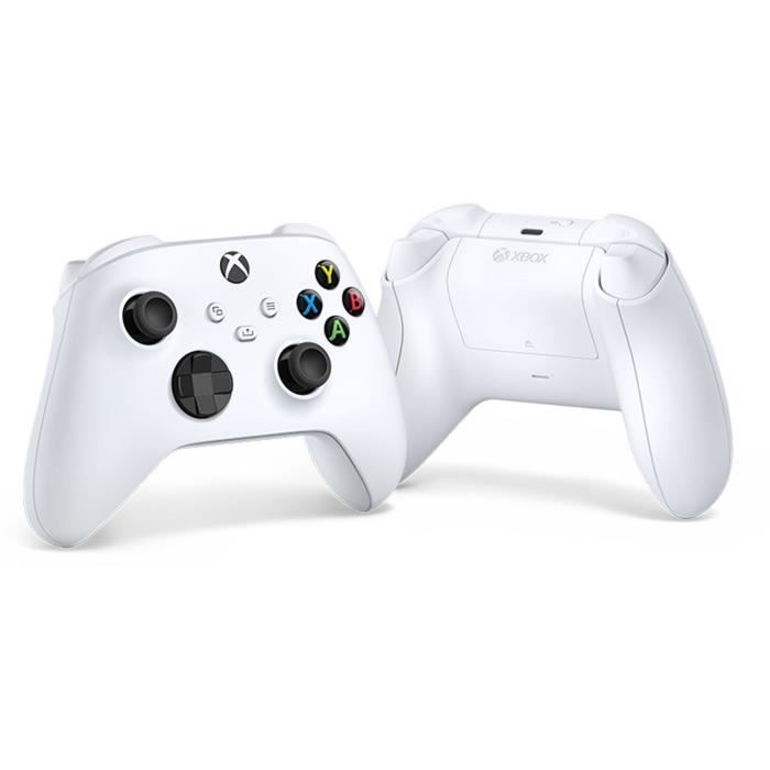 Mando inalámbrico Xbox de color blanco robot