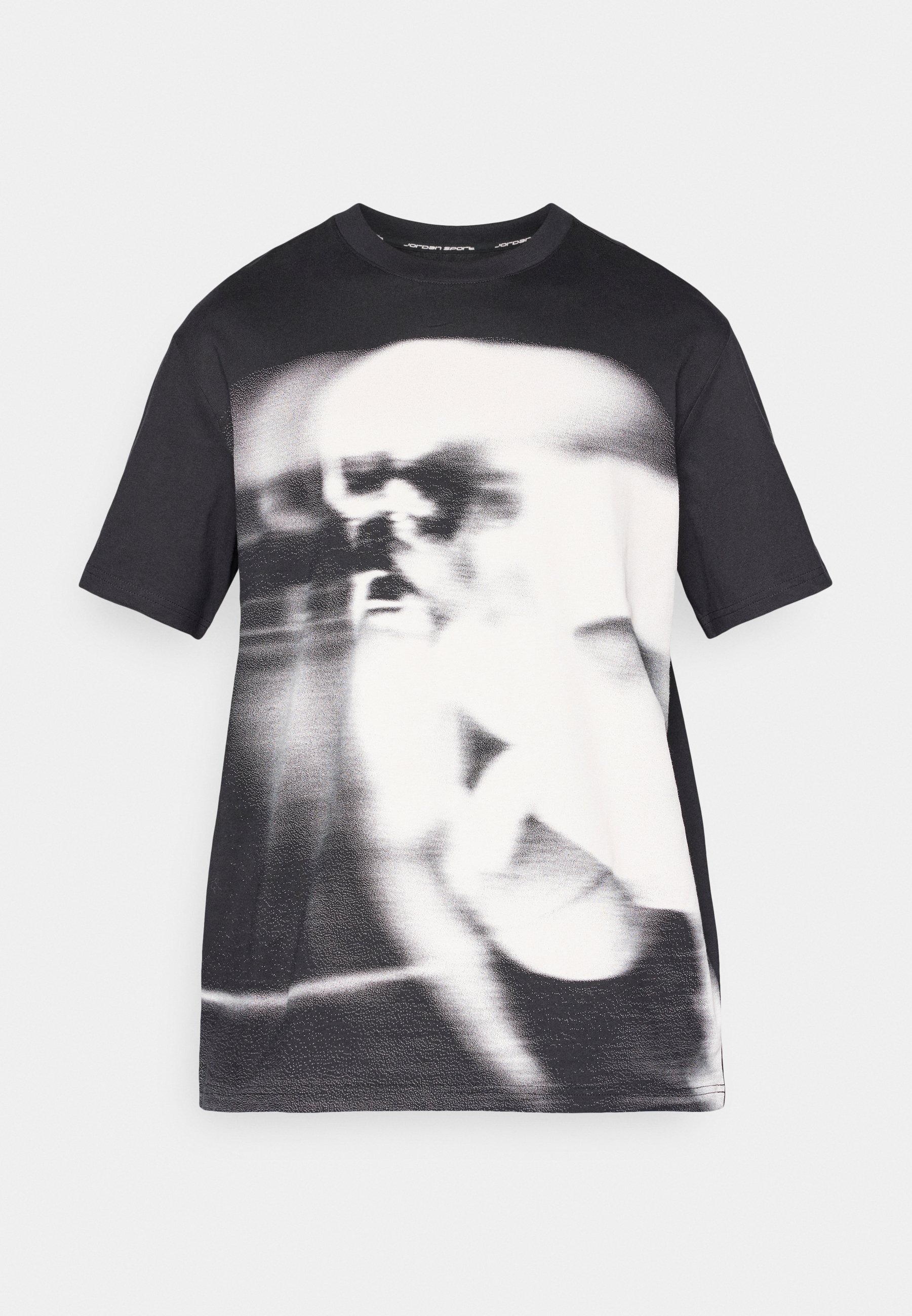Jordan CREW - T-shirt imprimé - noir/bleu gamma