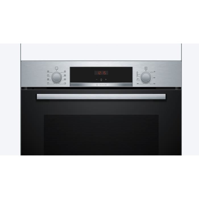 Horno empotrable - BOSCH SERIE 4 - Acero inoxidable - Con ventilador - 71 L - Clase energética A+