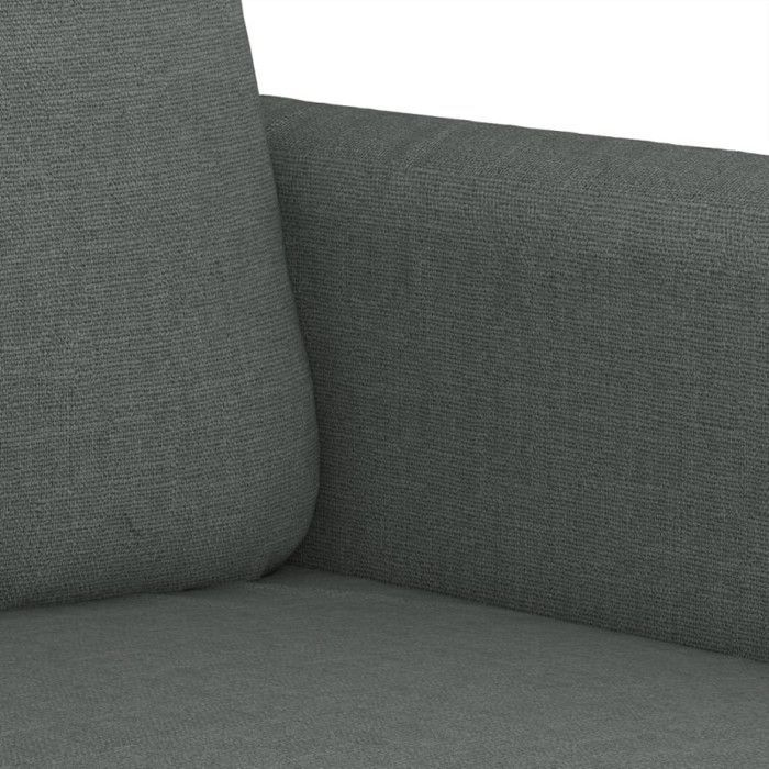 Juego de sofás de 3 piezas vidaXL con cojines, tela gris oscuro 3202071