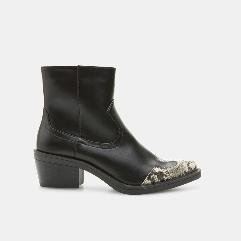 Bata Red Label ženske cipele s printom pitona, peta i prsti, texaske