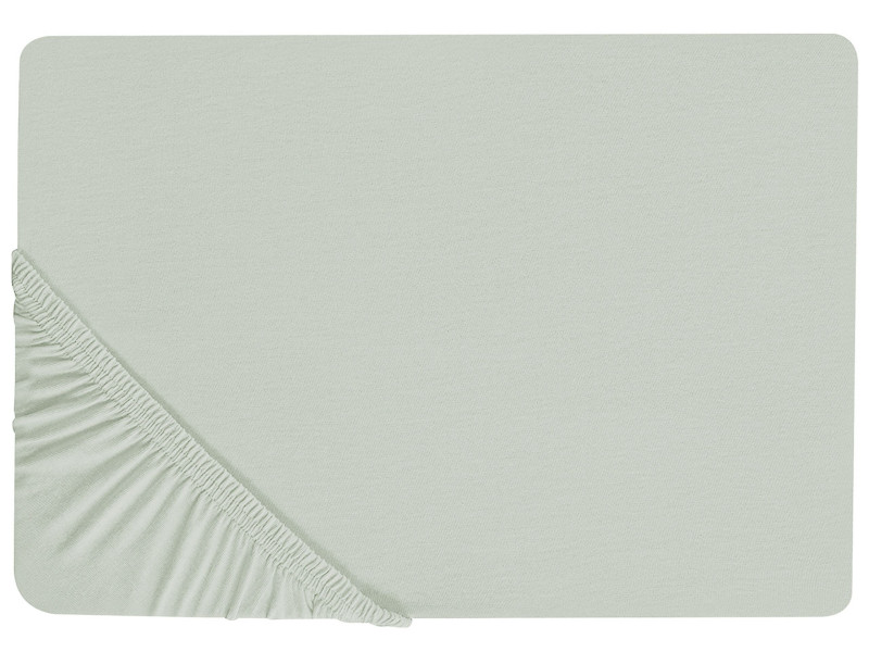 Bawełniane prześcieradło 140x200 cm jasnozielone