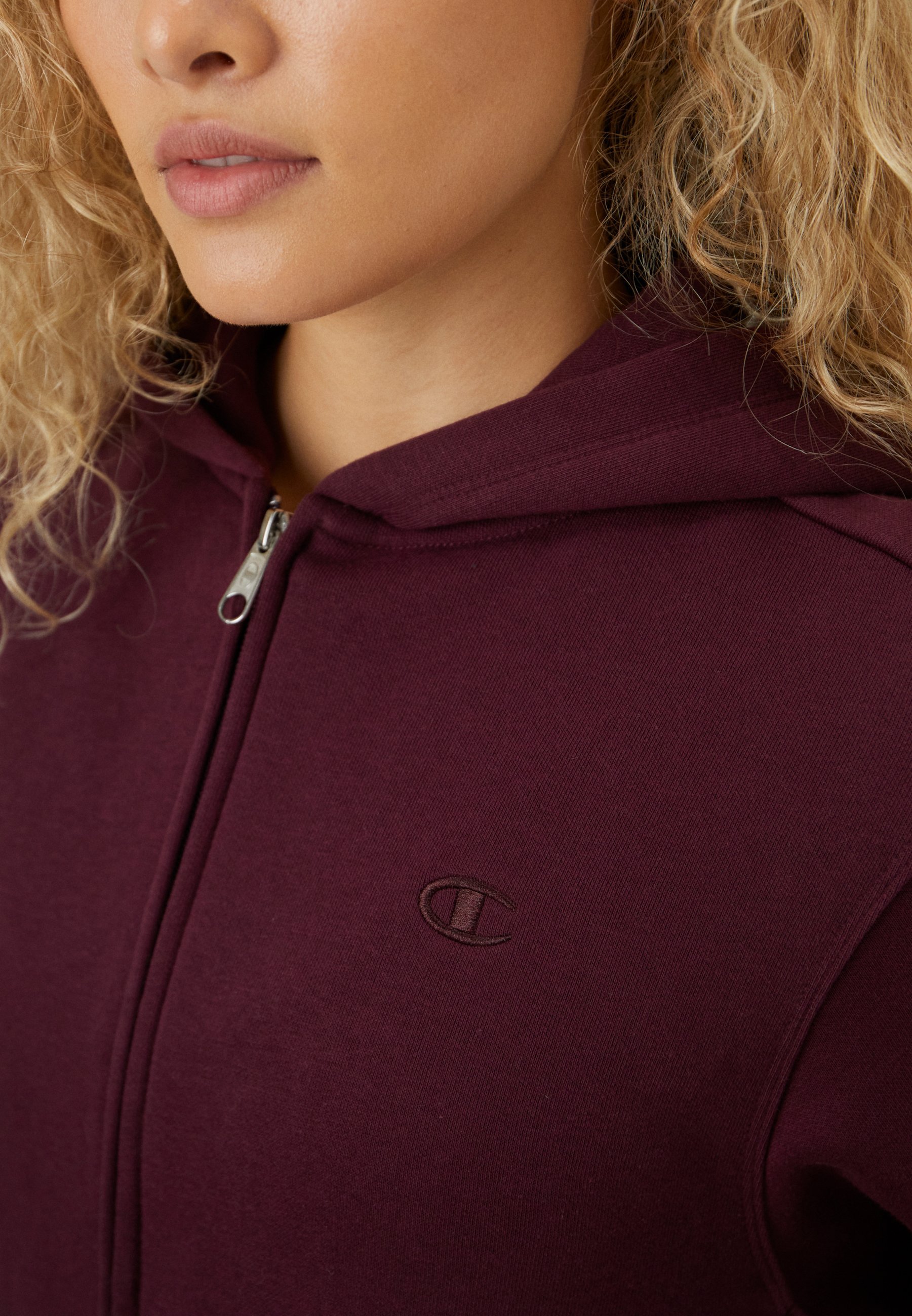 Sweat à capuche zippé Champion ICONS TONAL - Bordeaux