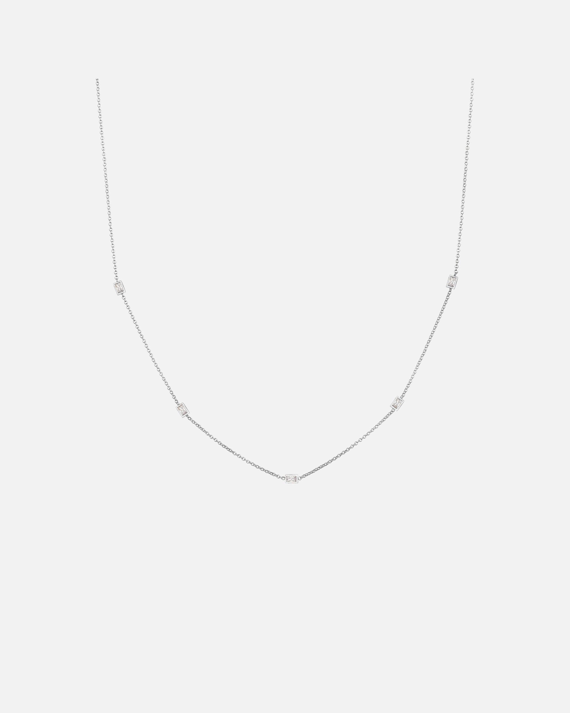 Elli Filigranes Simplement Élégantes avec Cristaux de Zircone Collier Femme - (925/1000) Argent