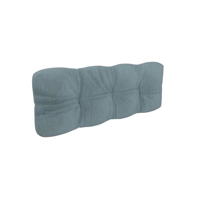 Cojines acolchados de palets - Azul - Respaldo 120x40 - 100% polipropileno - Interior/Exterior - POKAR
