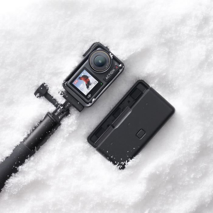 Videocamera d'azione - DJI - Osmo Action 4 Adventure Combo - Sensore da 1/1,3 pollici - 4K/120 fps - Campo visivo ultra-grandangolare da 155 mm