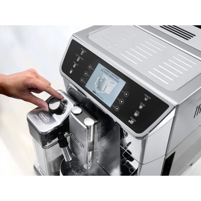 Cafetera espresso De'Longhi Primadonna Elite con molinillo incorporado - ECAM650.55.MS - 14 recetas - Gris