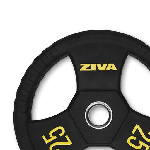  25 kg vægtskive med gummigreb 50 mm XP Ziva