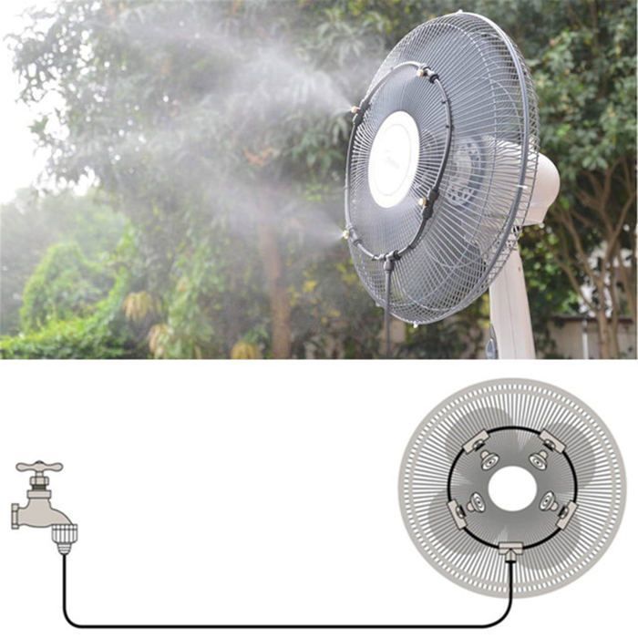 Ventilador nebulizador para exteriores de 16 pulgadas, enfriador de agua, refrigeración de patio, nebulizador de jardín.