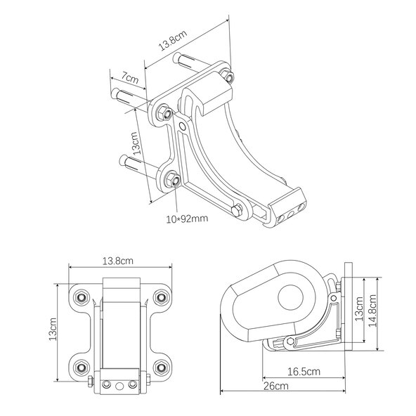 LED-zonnescherm ELOS V2 met volledige cassette, incl. windsensor, zandkleurig, 400 x 300 cm