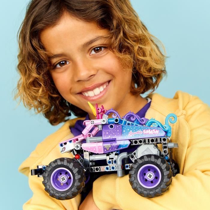 LEGO Technic 42220 Monster Jam Sparkle Smash Pull-Back Truck - Toy for Ages 7+