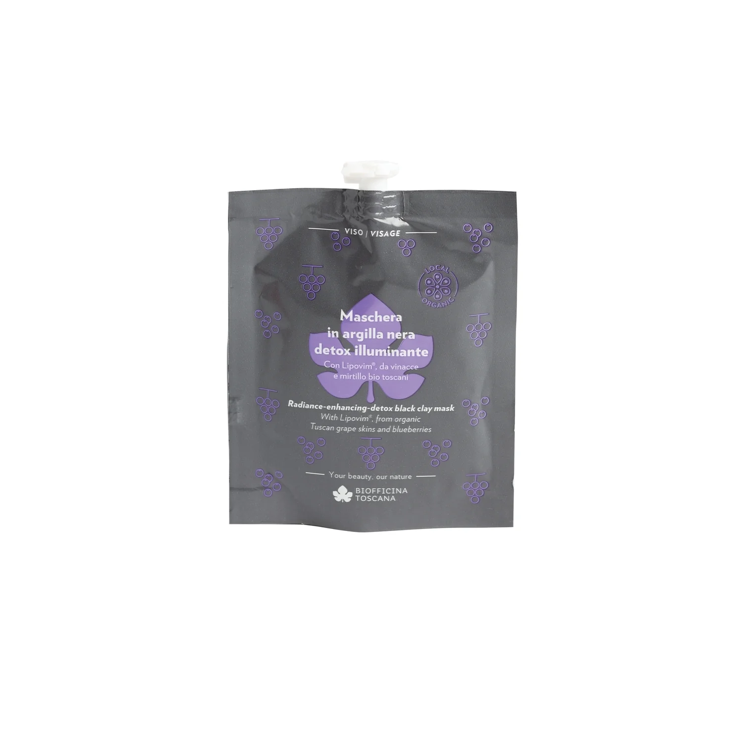 Illuminante Maschera in argilla nera detox illuminante - Maschera Illuminante viso