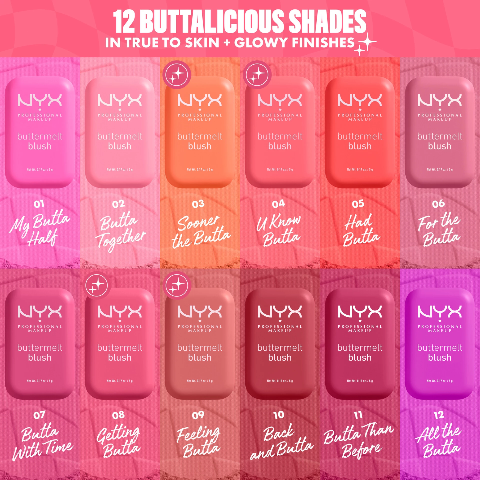 Buttermelt rumenilo Butta Together - NYX Professional Makeup