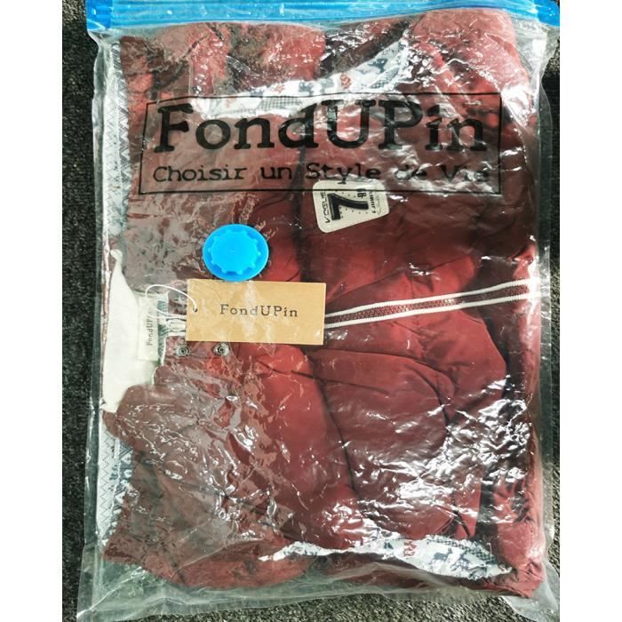 Chaqueta acolchada para hombre, sin mangas, con cuello alto y cremallera, chaqueta de plumas cálida con capucha para otoño e invierno - Roja