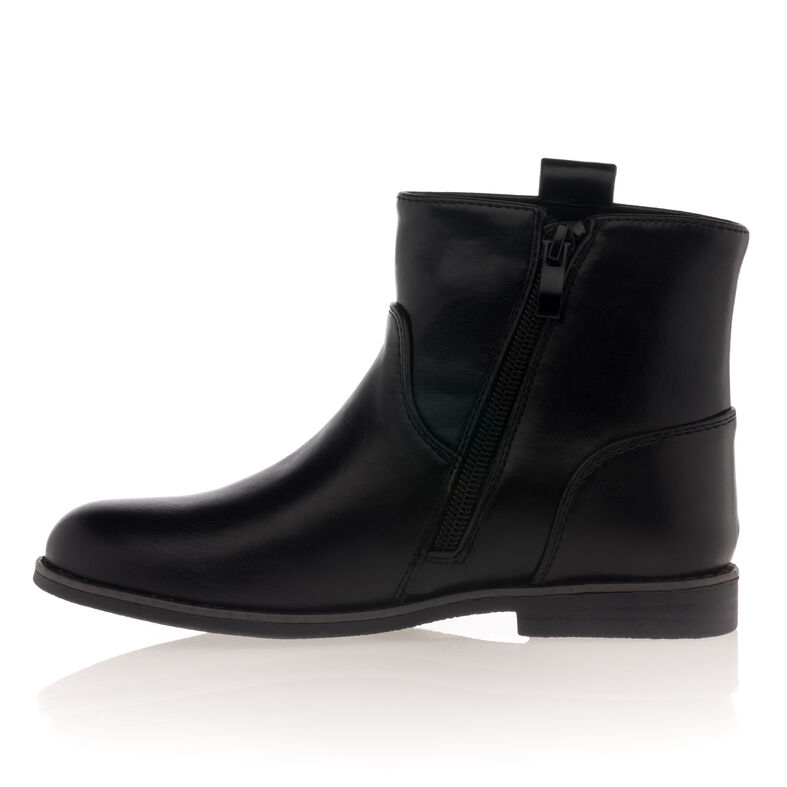 Schwarze Mädchenstiefel/Stiefeletten