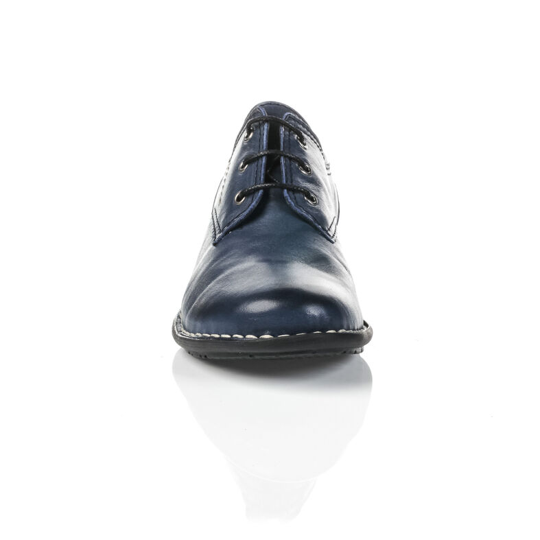 Damskie niebieskie buty sznurowane / buty typu derby