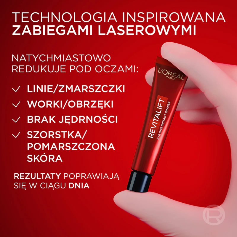L'Oréal Paris Revitalift Laser Eye Bag Instant Eraser redukuje tmavé kruhy a vačky pod očami pre omladenie pleti